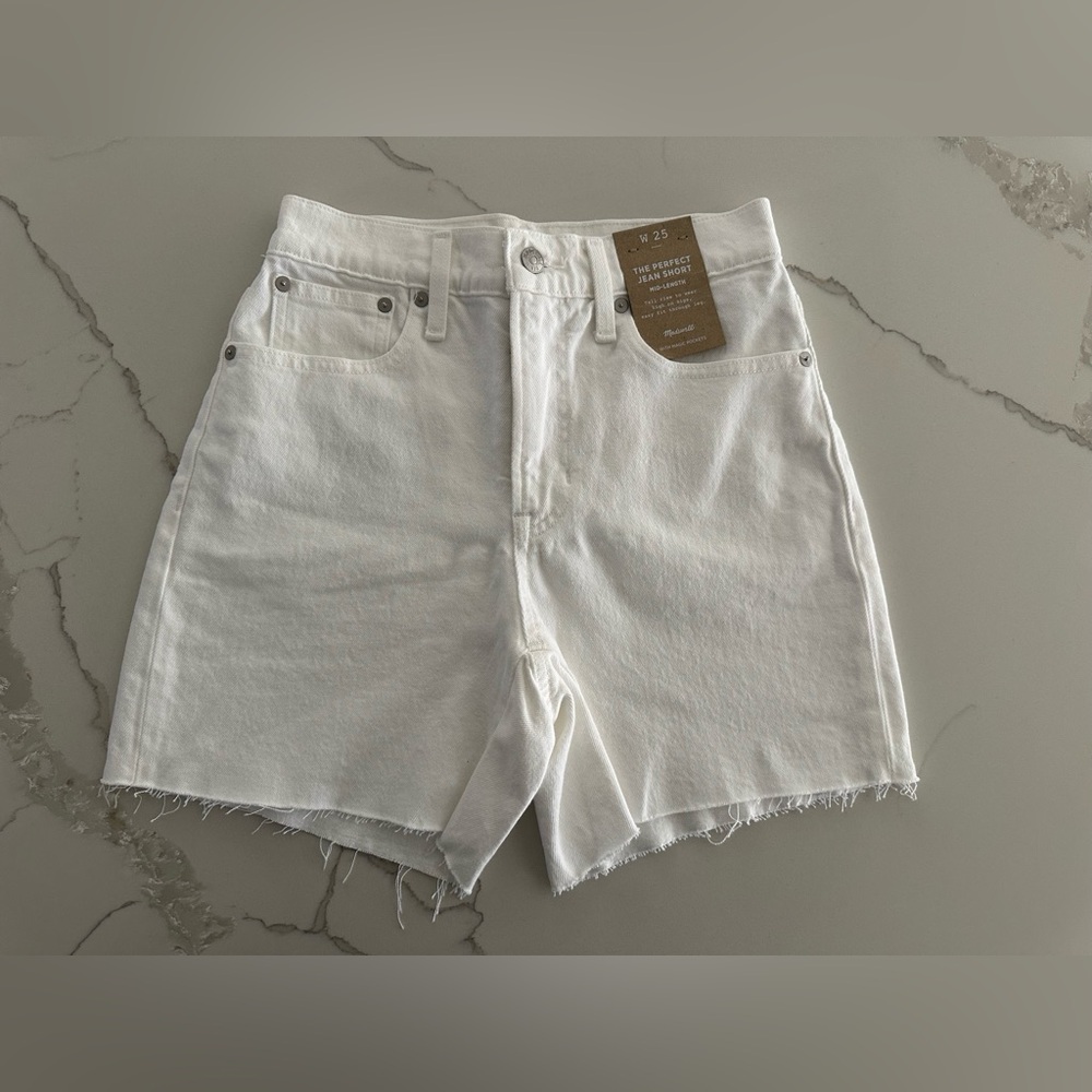 Madewell Perfect Mid Length Jean Shorts